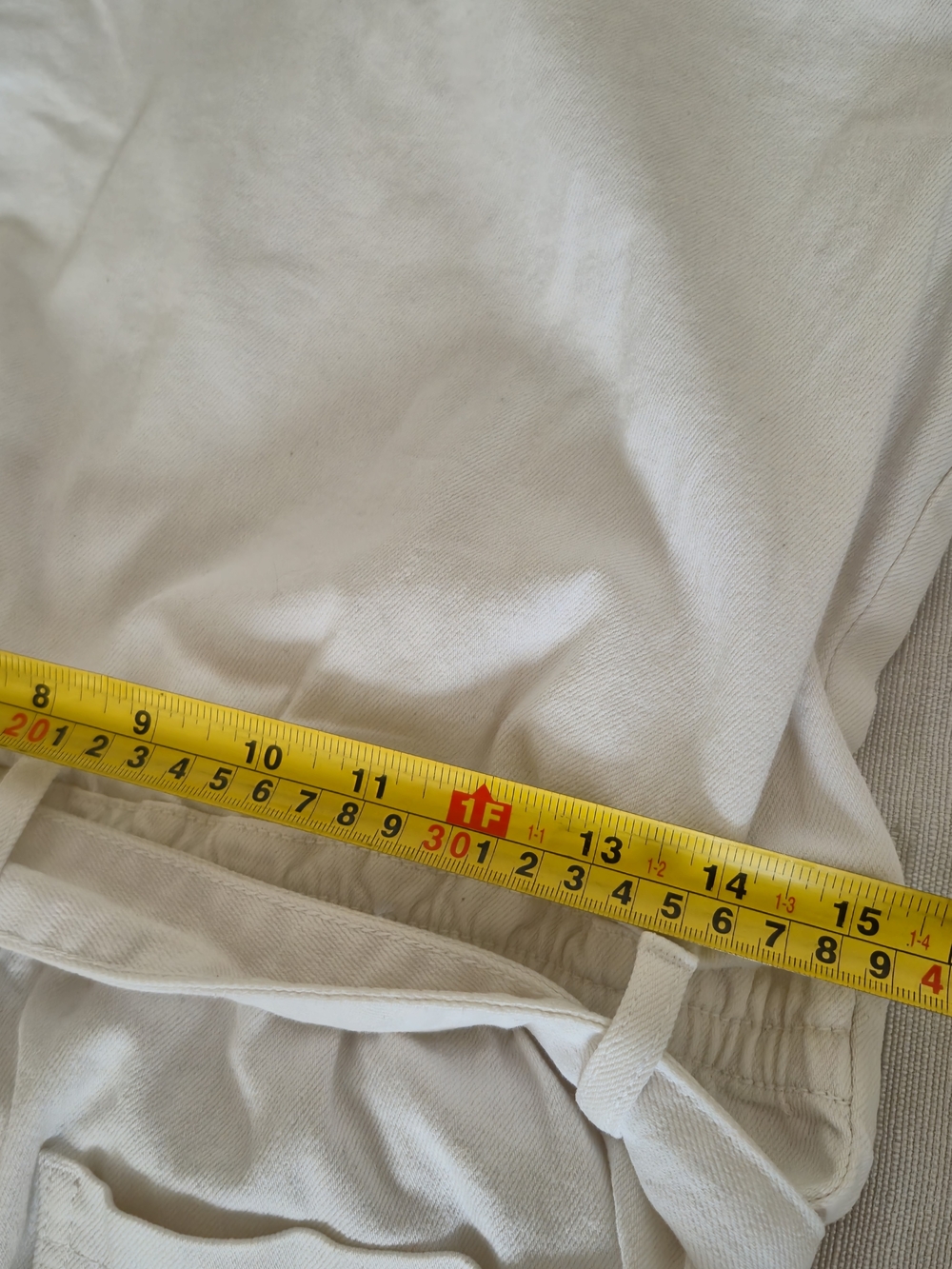 Acquaverde Paris Off-White Utility Jumpsuit with Tie Waist - Size 38 - Picture 14 of 16